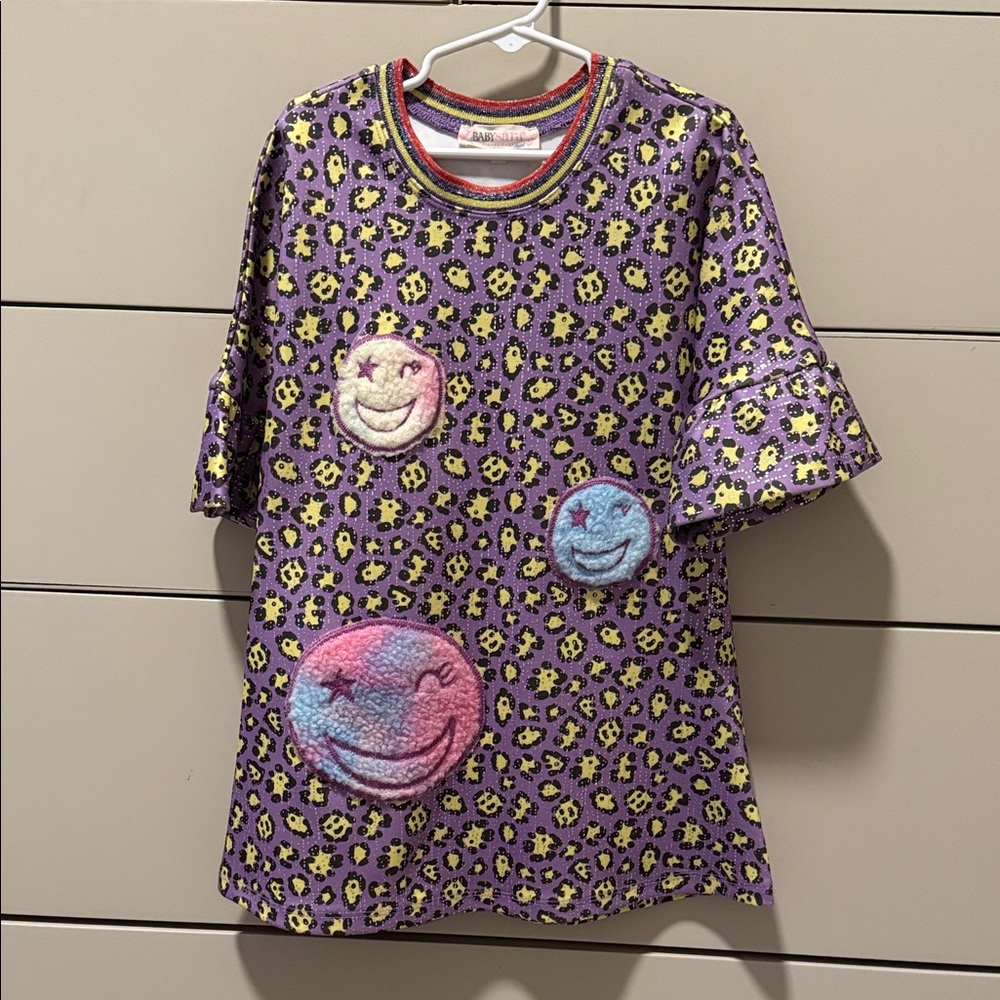 Purple Baby Sara size 6 Patterned Dress